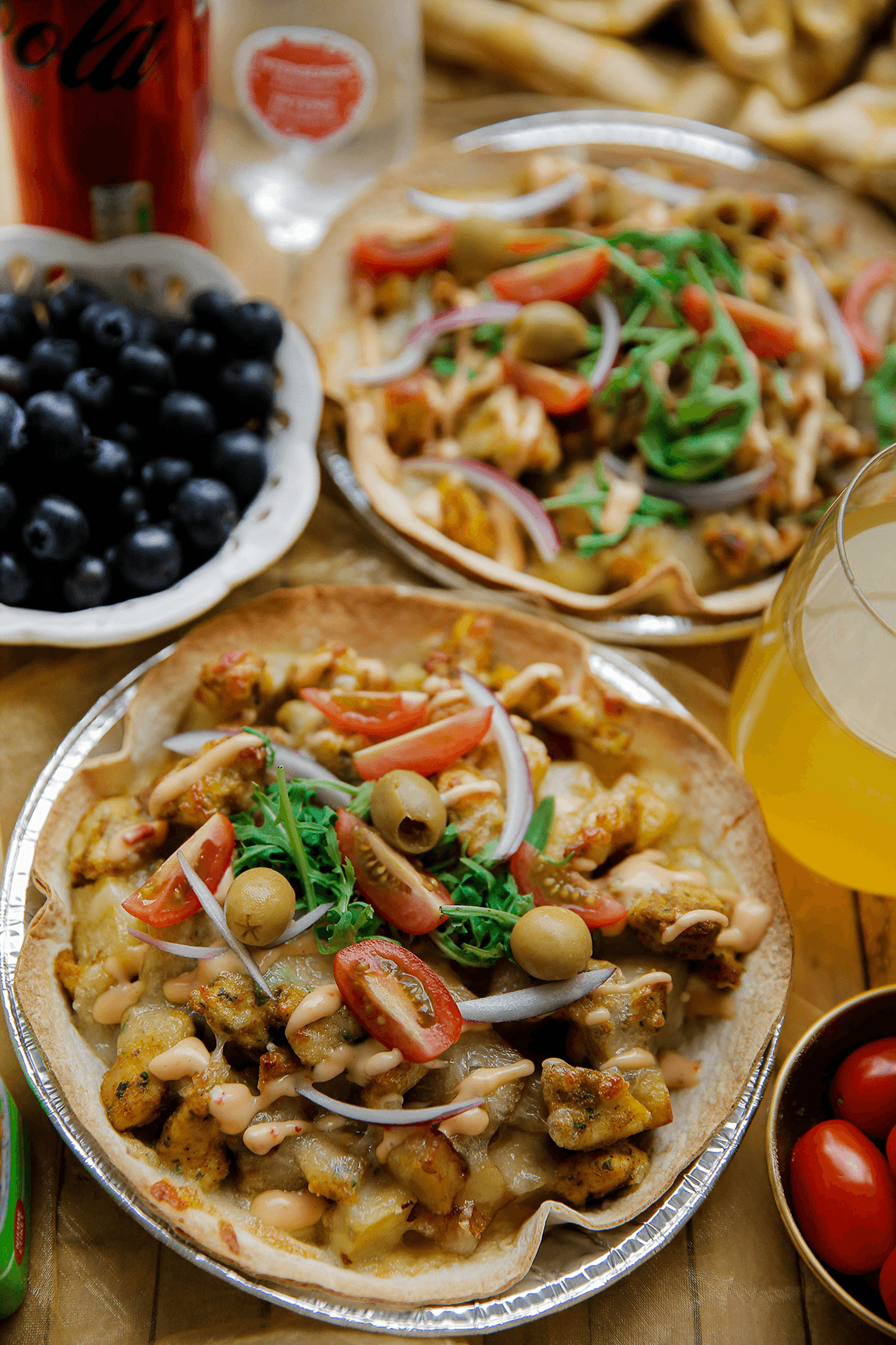 Wrapschotel met kip en ei eindresultaat