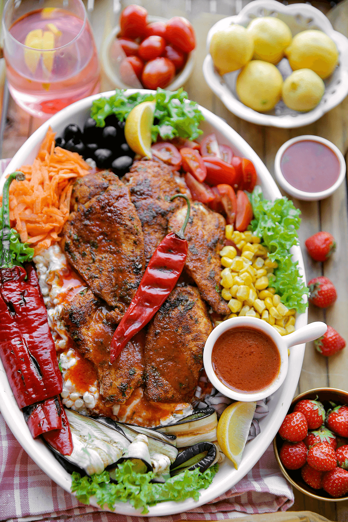 Kip met parelcouscous