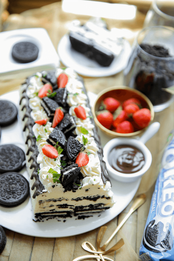 Oreo ijstaart eindresultaat