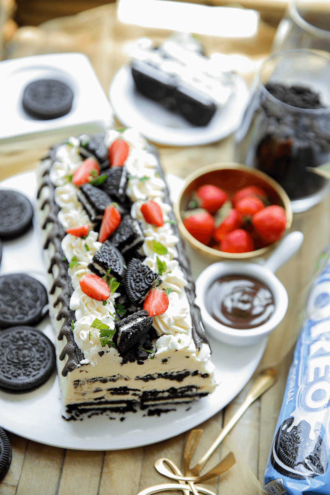 Oreo ijstaart eindresultaat