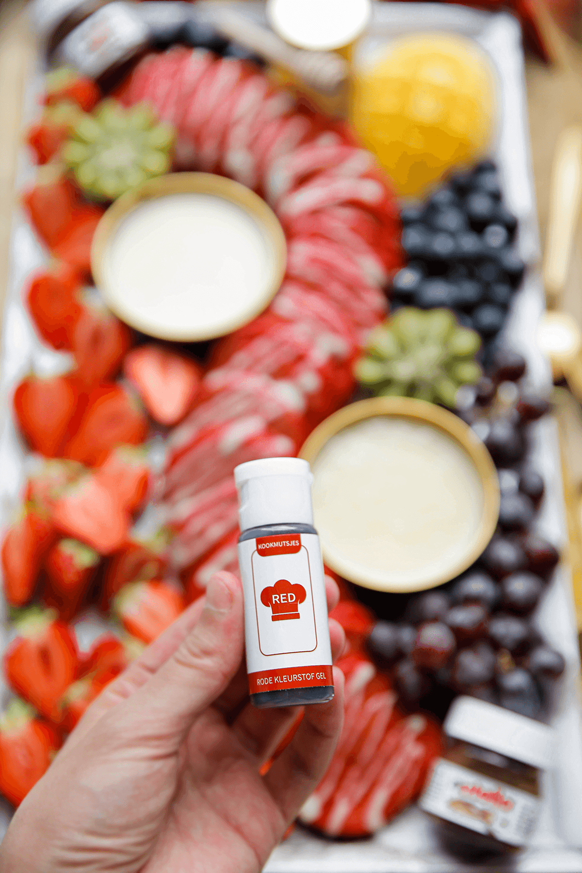 Red velvet pancakes kleurstof Kookmutsjes