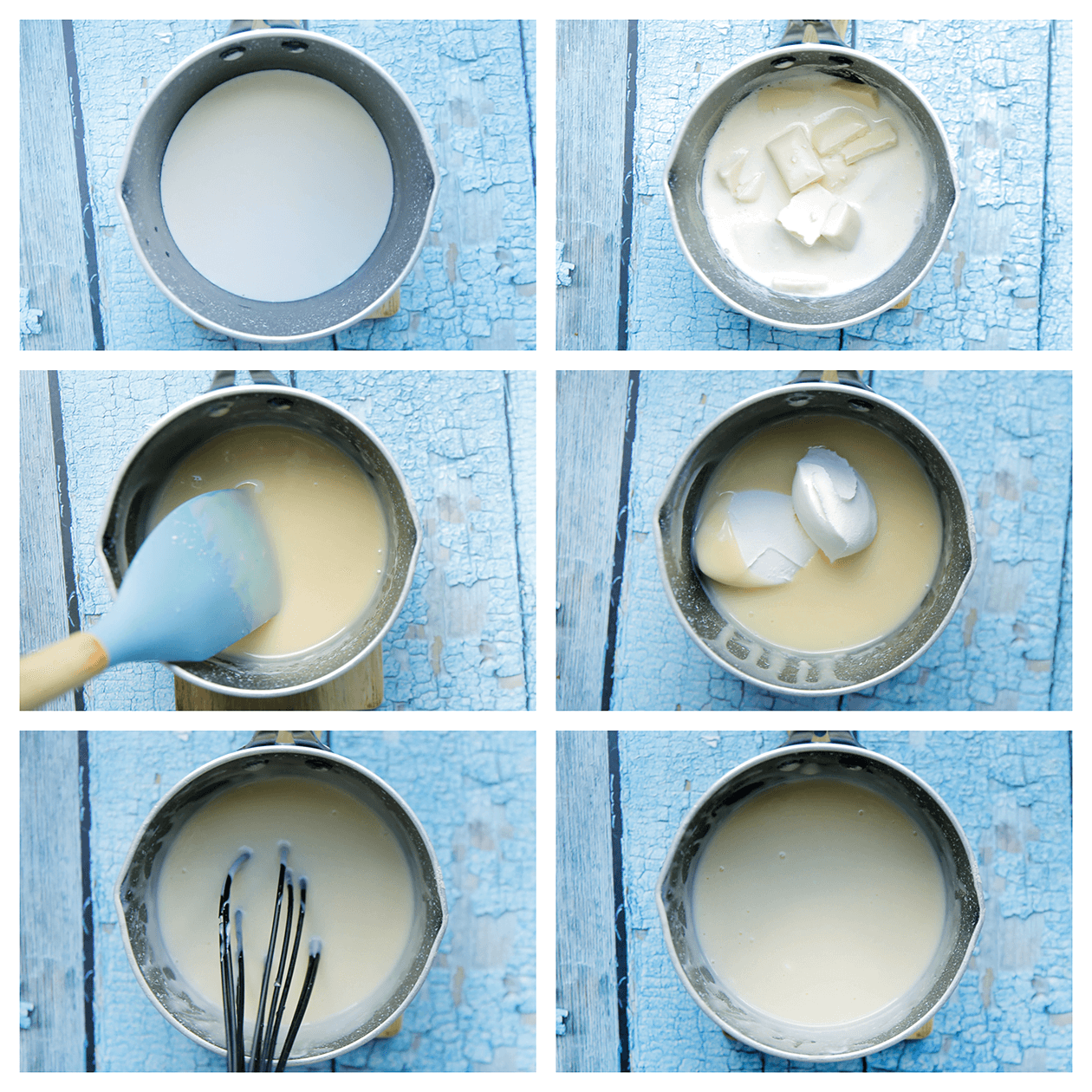 Saus voor de red velvet pancakes