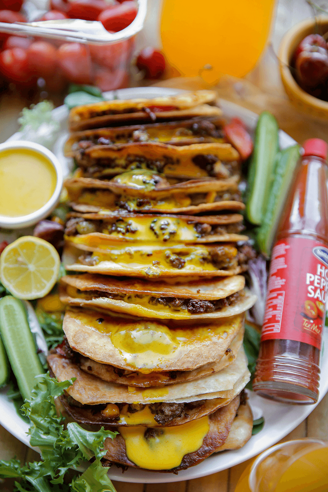 Taco's met gehakt eindresultaat