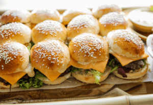 Burger sandwiches van Kookmutsjes