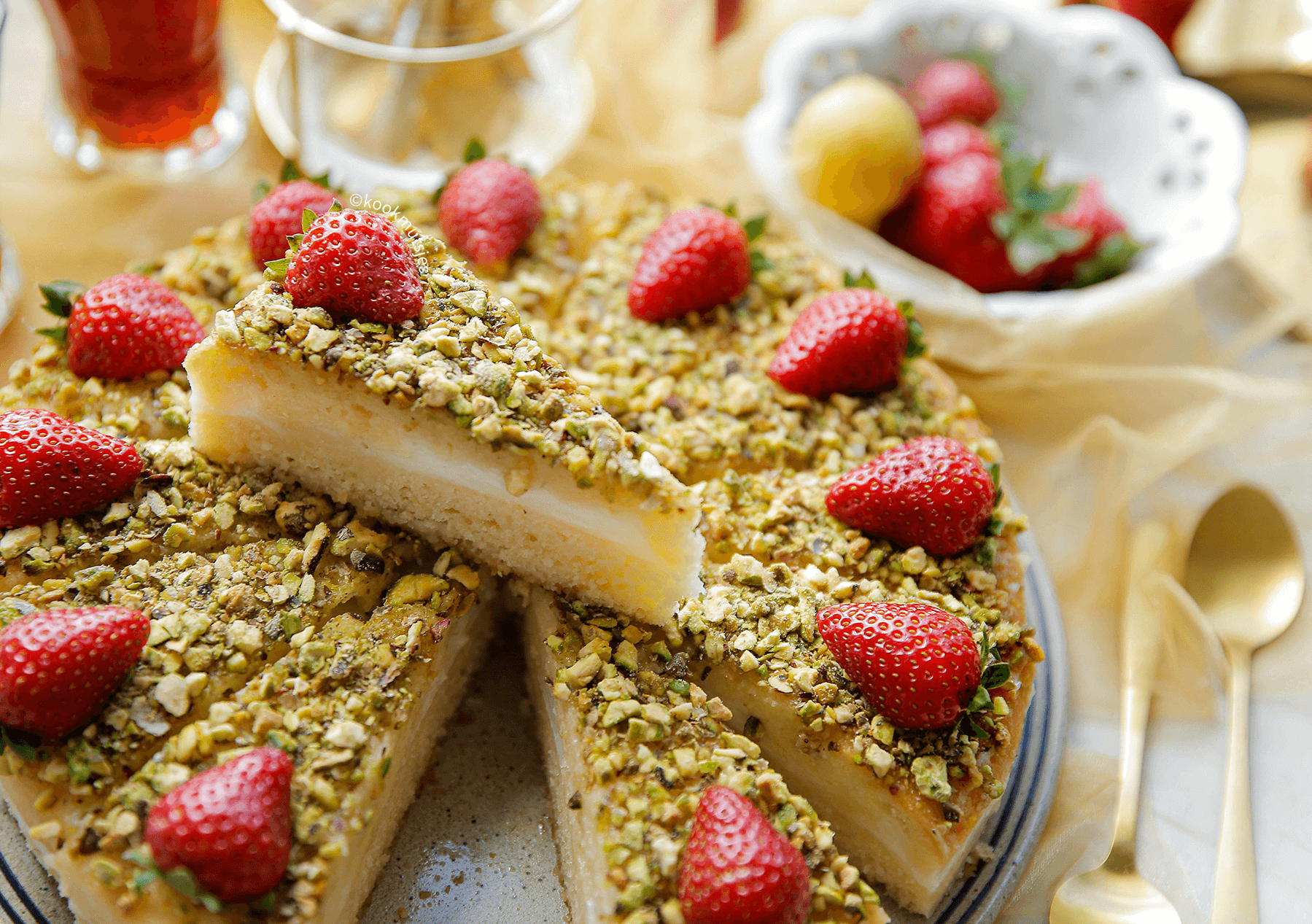 Pistache-citroencake