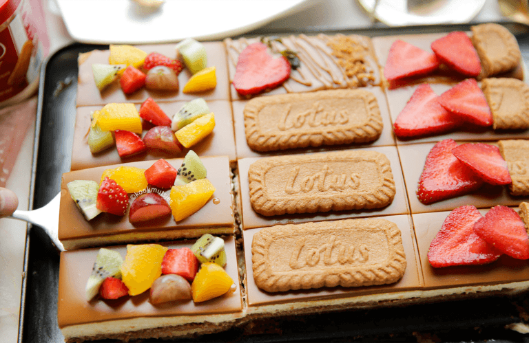 Gele room speculoos dessert