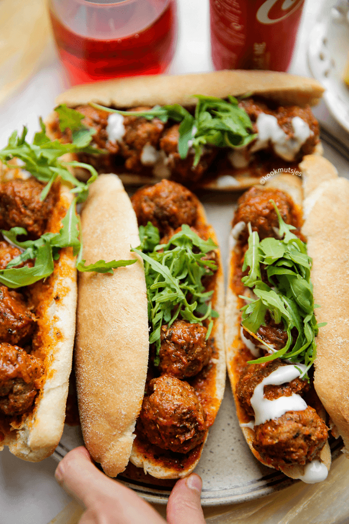 Gehaktballen in tomatensaus eindresultaat