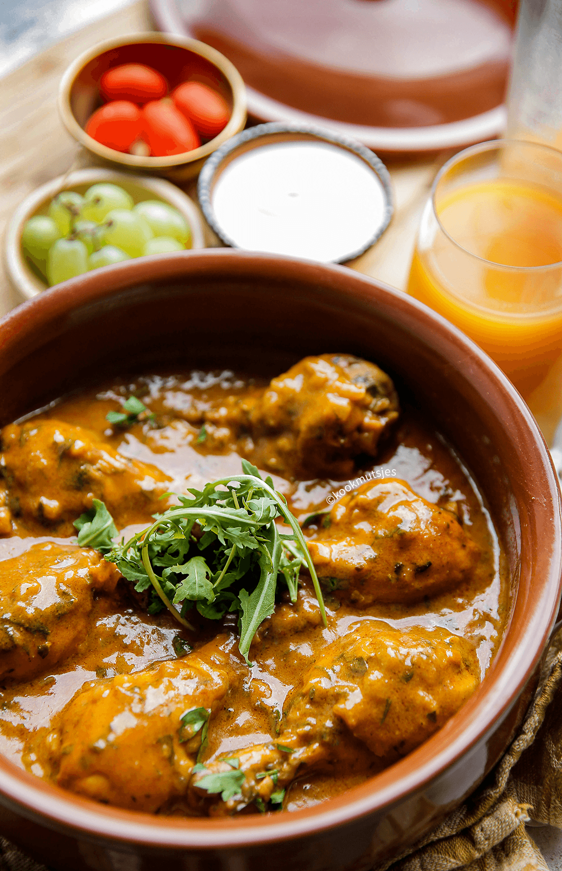 Kip curry eindresultaat Kookmutsjes