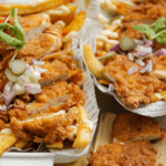 Loaded fries met krokante kip eindresultaat Kookmutsjes
