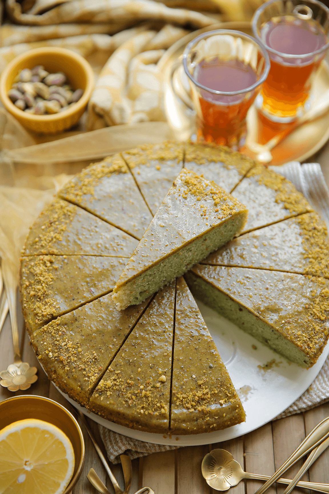 Pistache cake Kookmutsjes