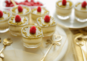 Pistache toetjes Kookmutsjes