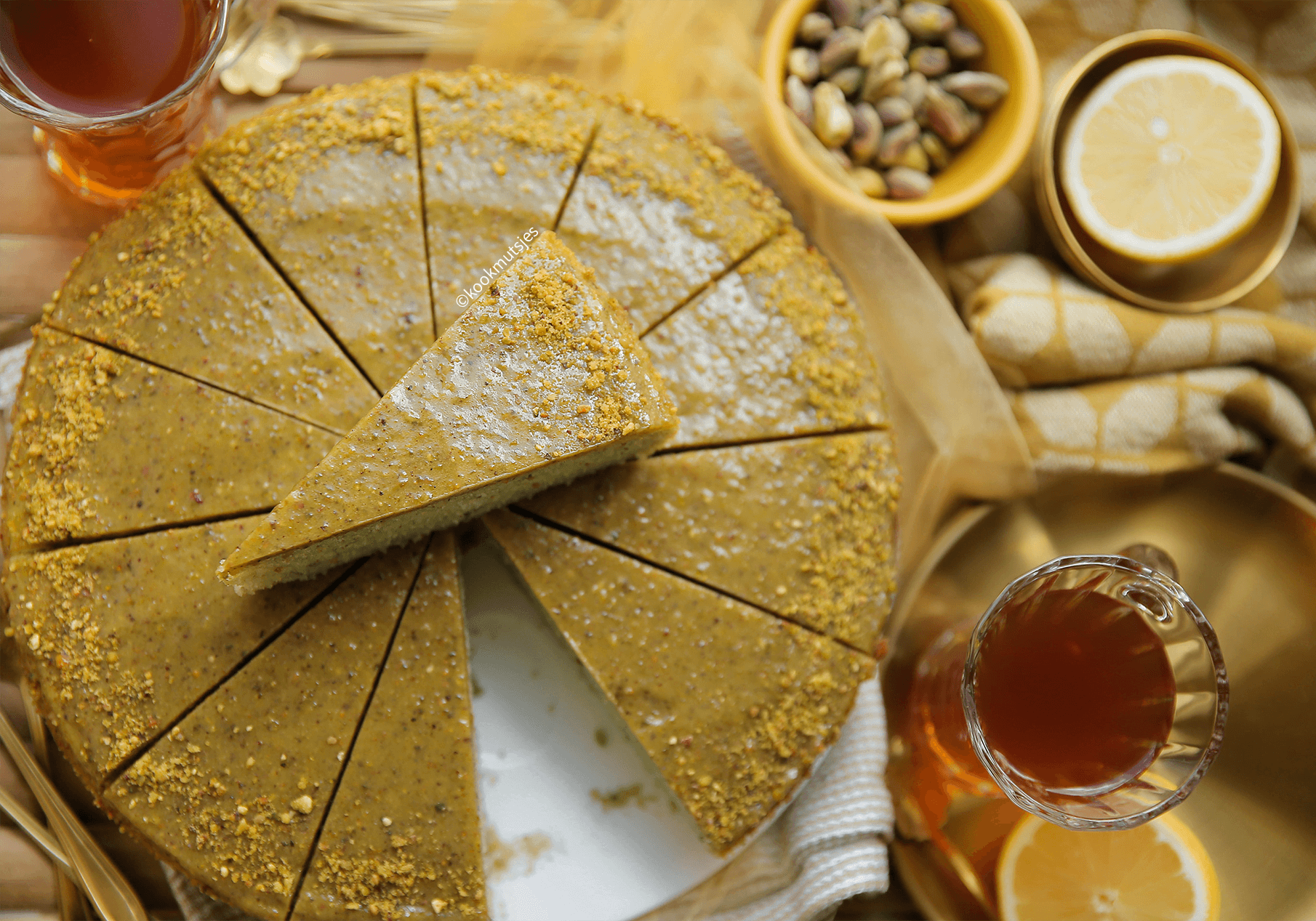 Pistachecake van Kookmutsjes