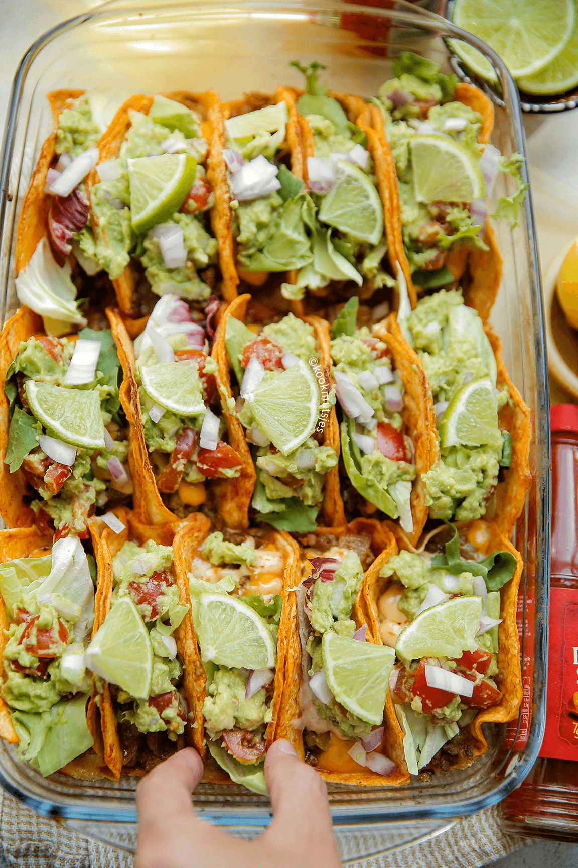 Tacos met gehakt van Kookmutsjes