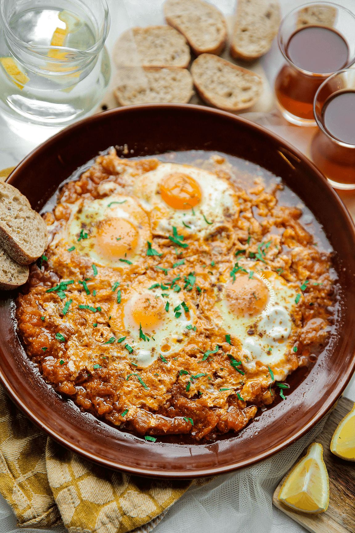 Tomaat met ei eindresultaat Kookmutsjes