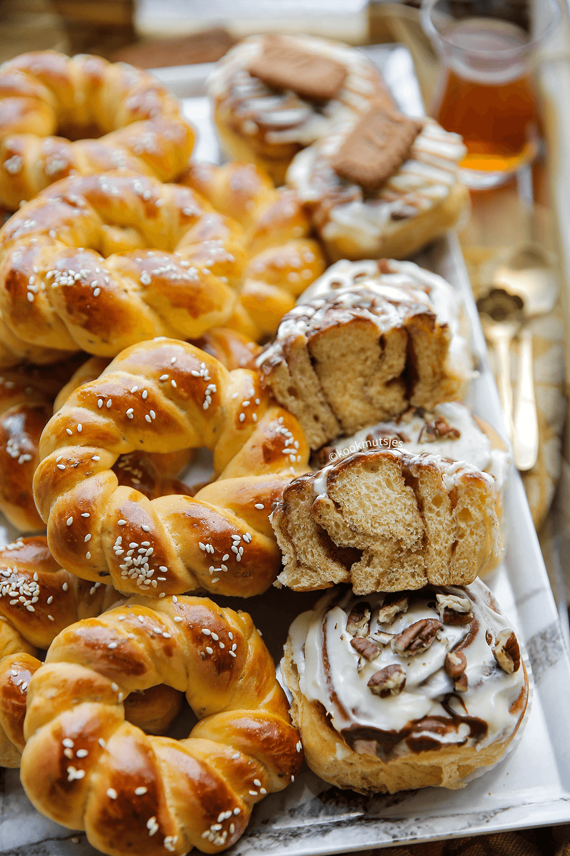 Zoete aardappelbroodjes eindresultaat Kookmutsjes
