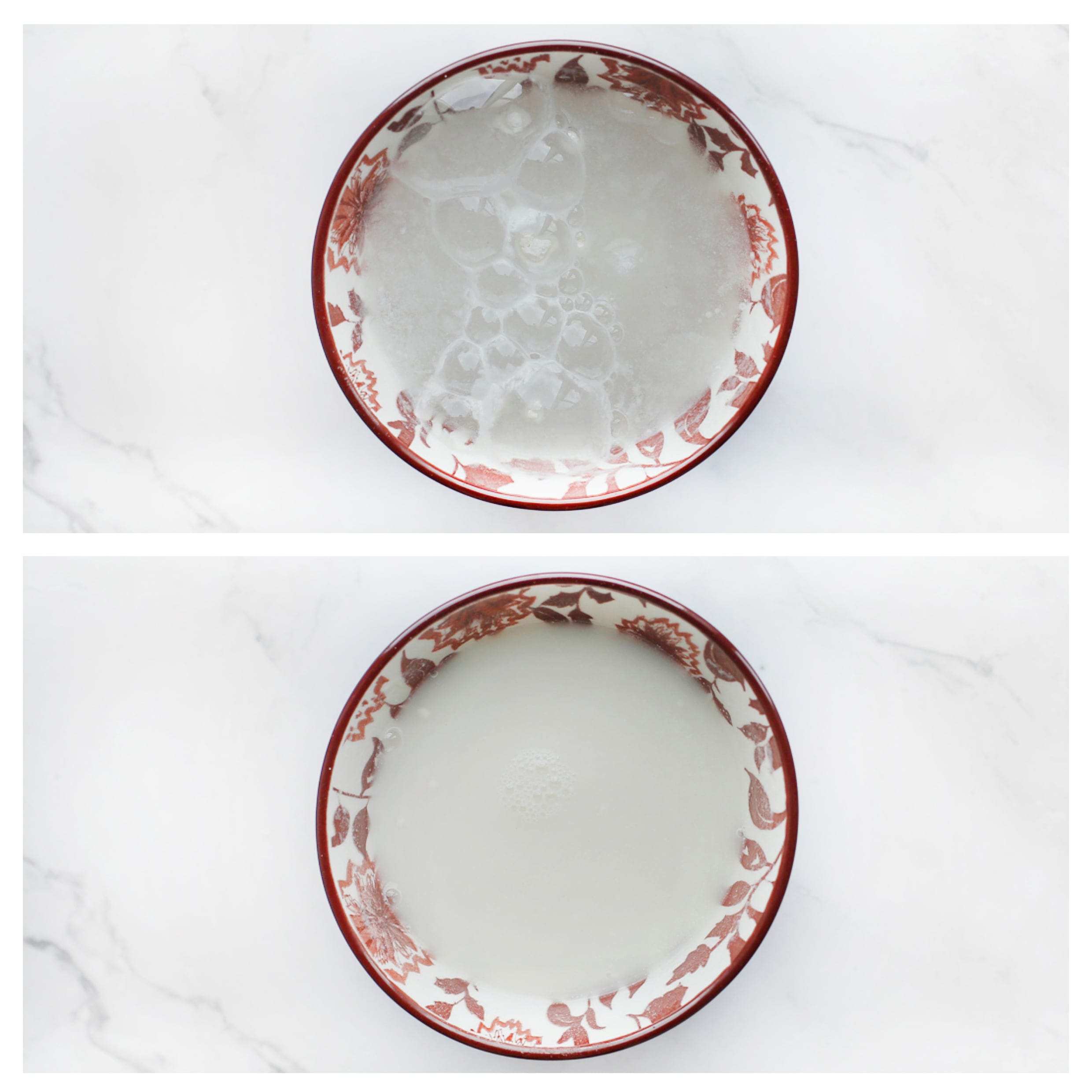 maizenamengsel in een kom