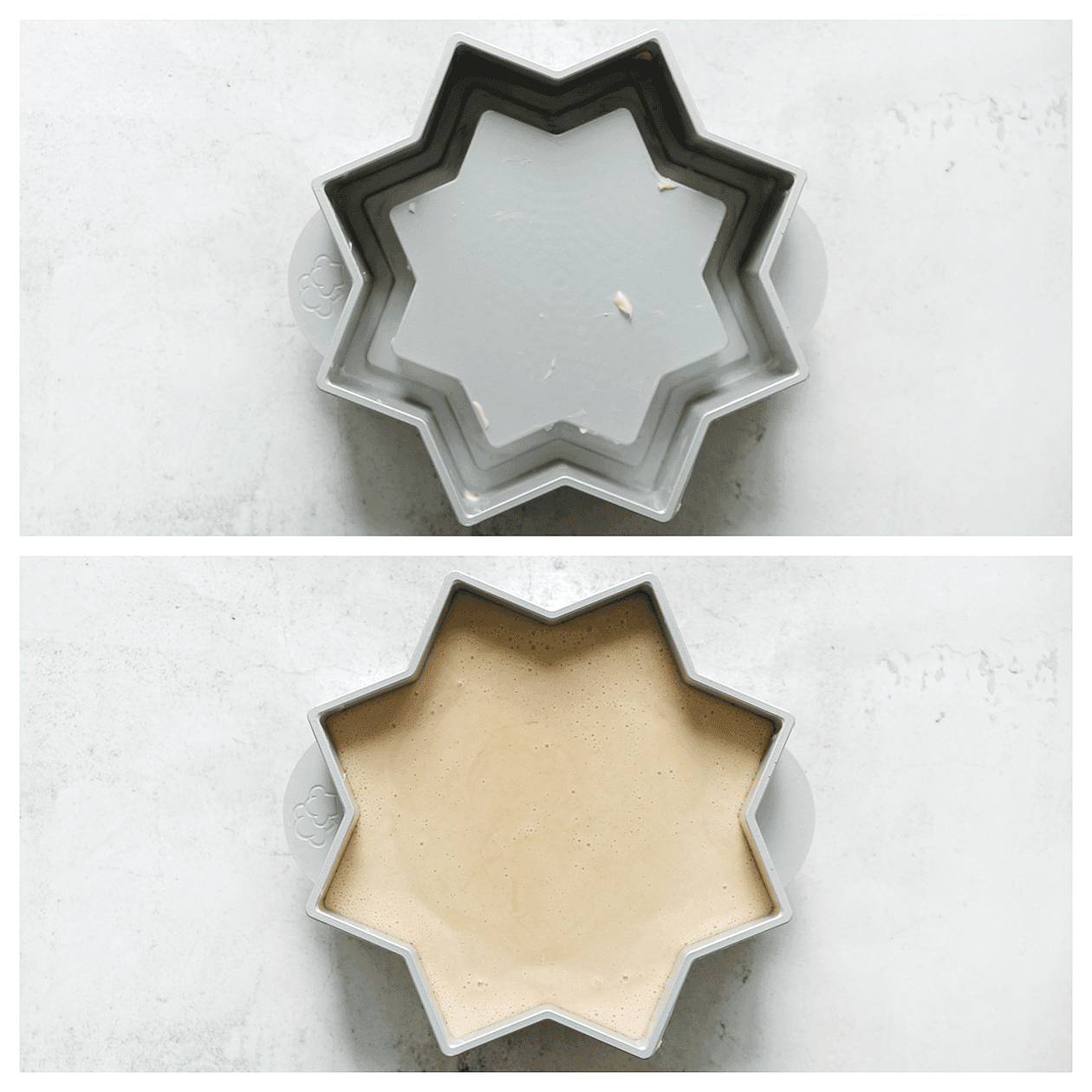 Bakvorm invetten en beslag toevoegen