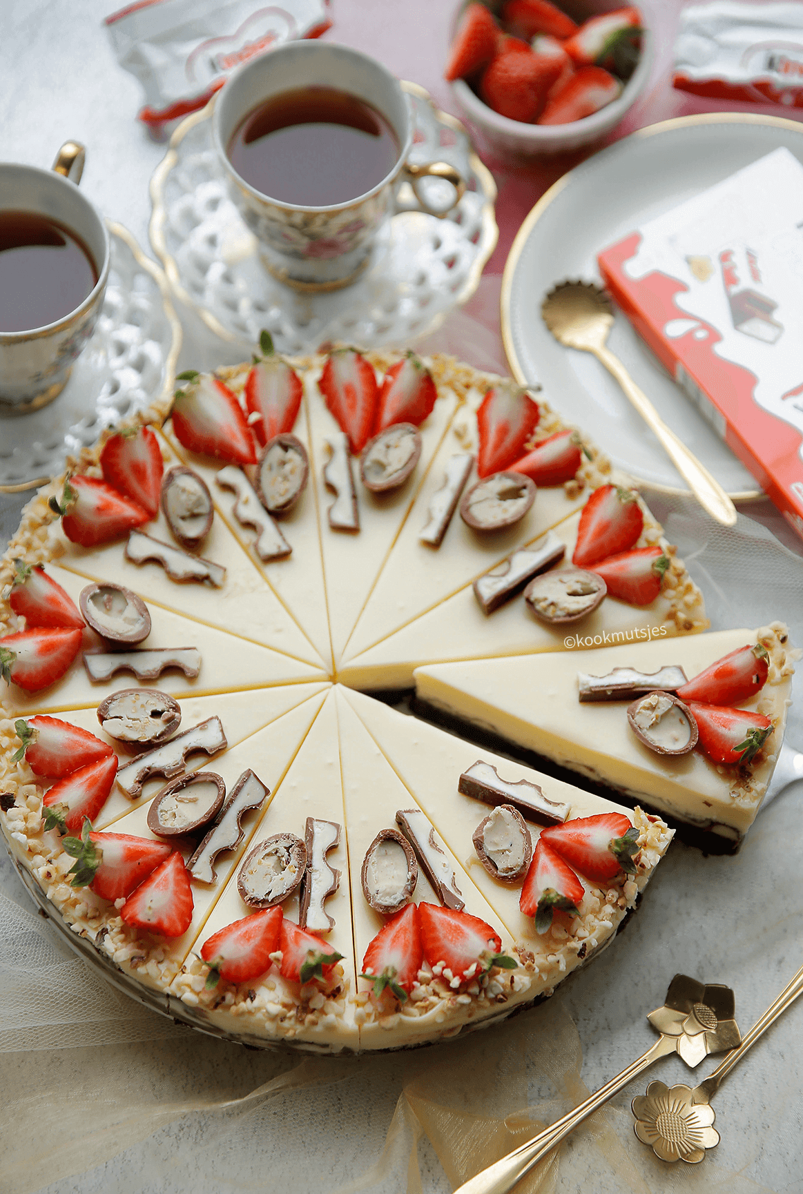 Kinder brownie cheesecake Kookmutsjes