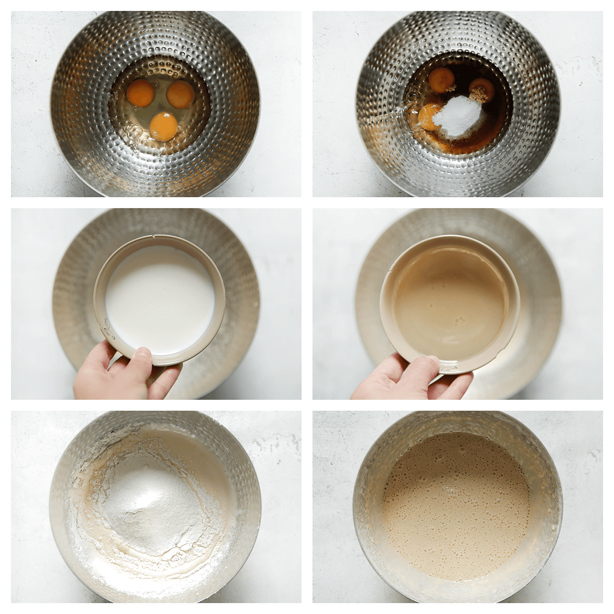 Cakebeslag mixen tot een geheel voor de speculoostaart