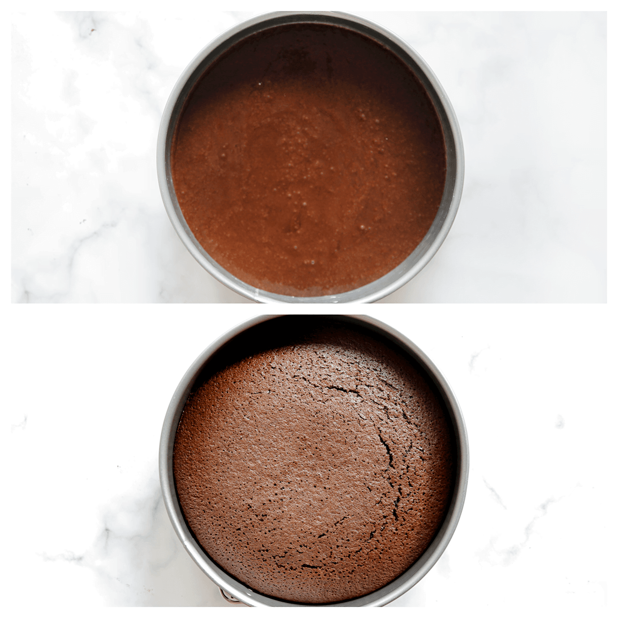 Chocoladecake bakken in de oven