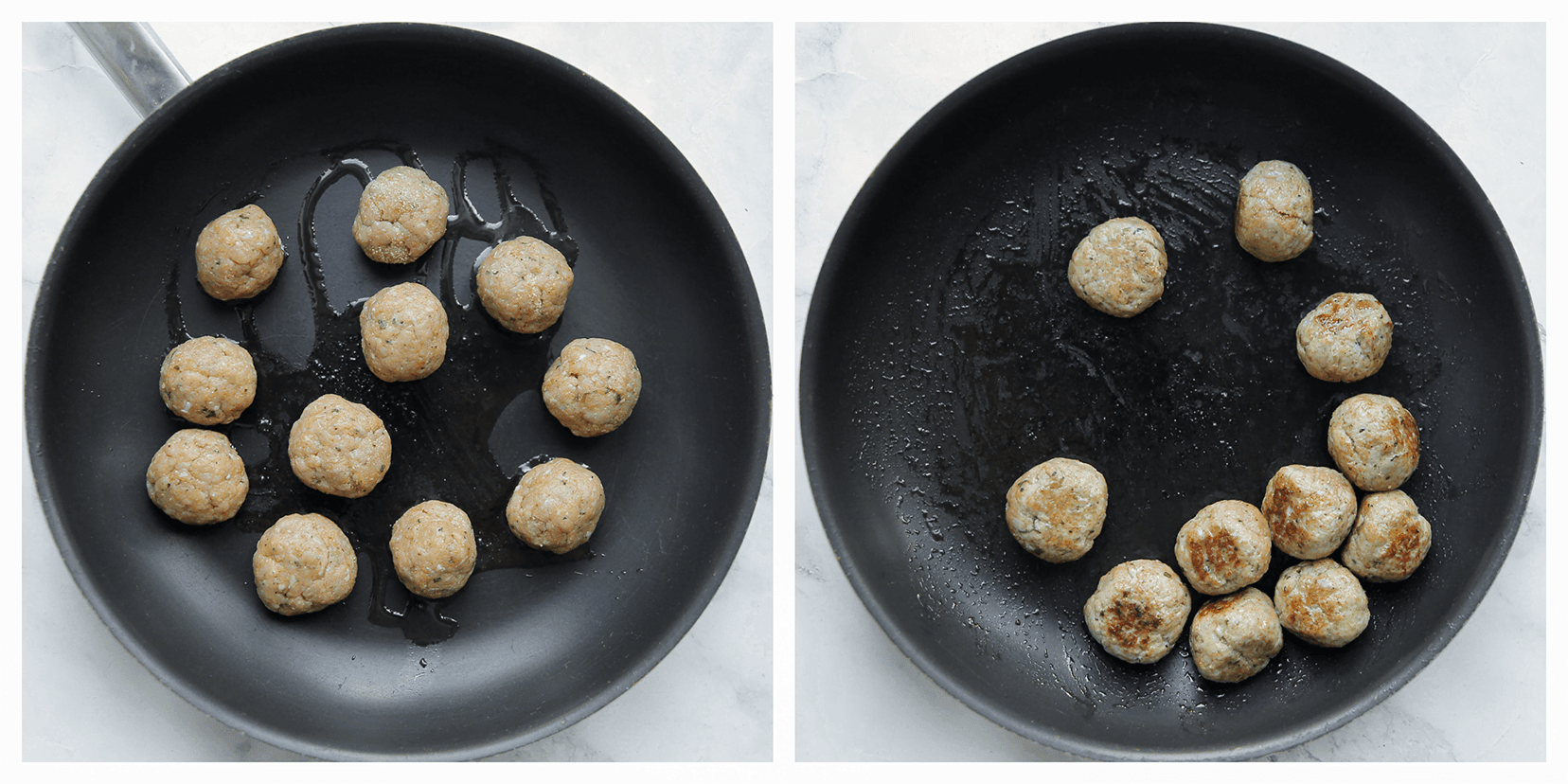 Gehaktballen goudbruin bakken