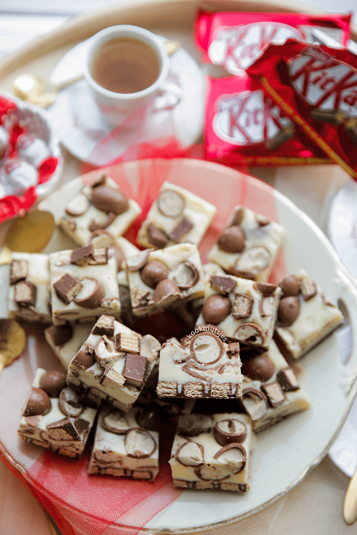 Kitkat fudge Kookmutsjes