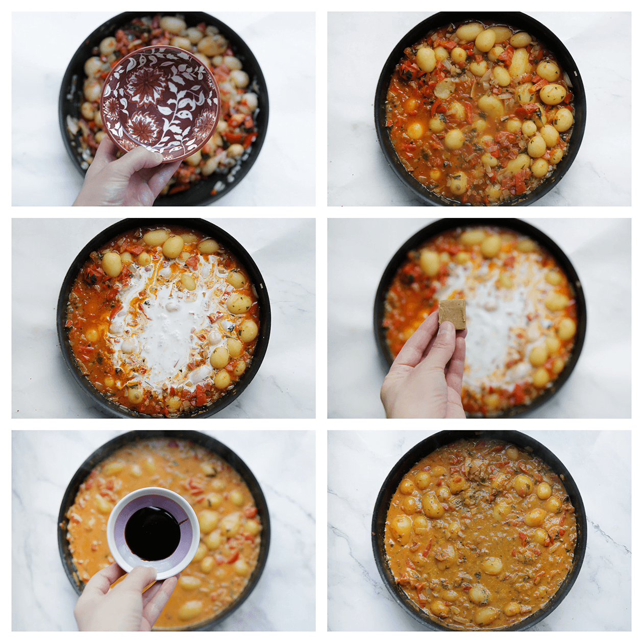 Krieltjes gaar koken in saus