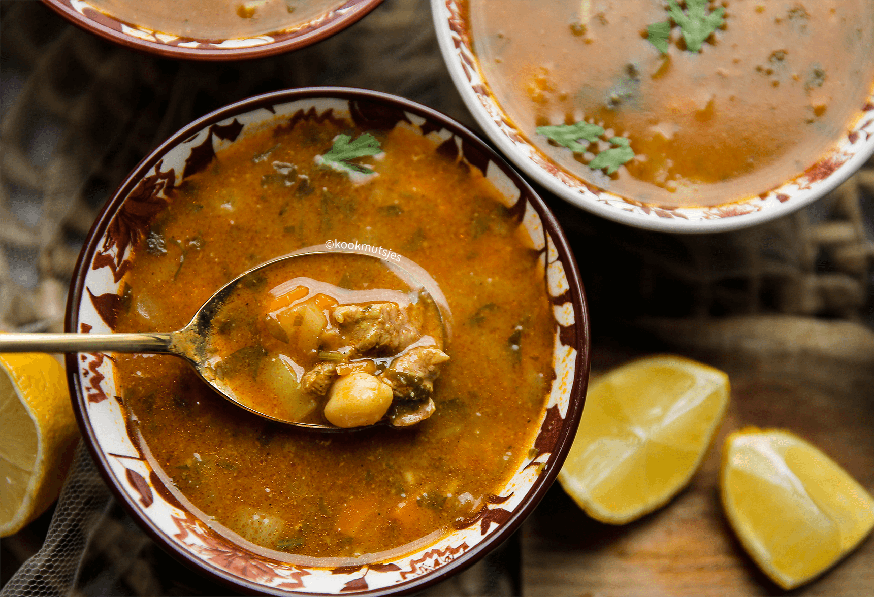 Soep met vlees en groenten