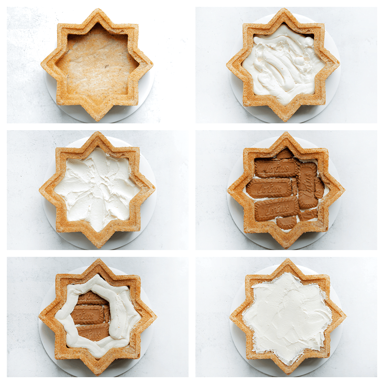 Speculooscake vullen met room en koek