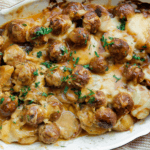 Aardappelschotel met gehaktballen Kookmutsjes