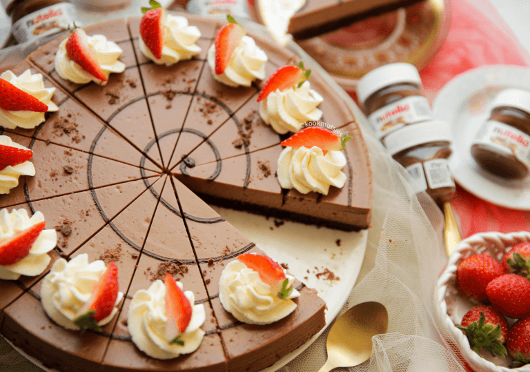 Nutella brownie cheesecake