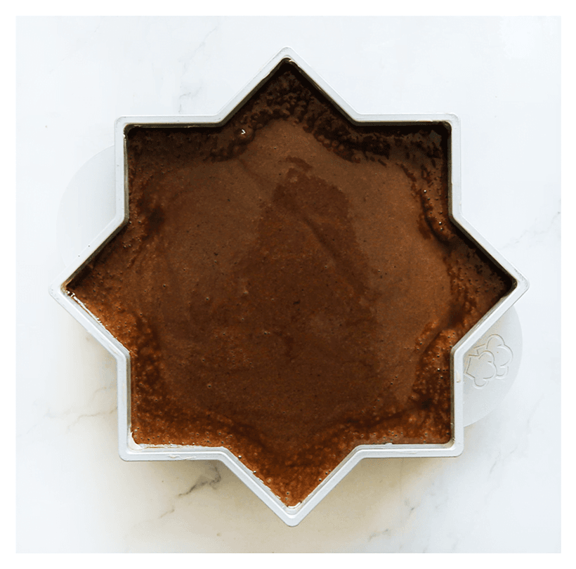 Cakebeslag in Andalus bakvorm