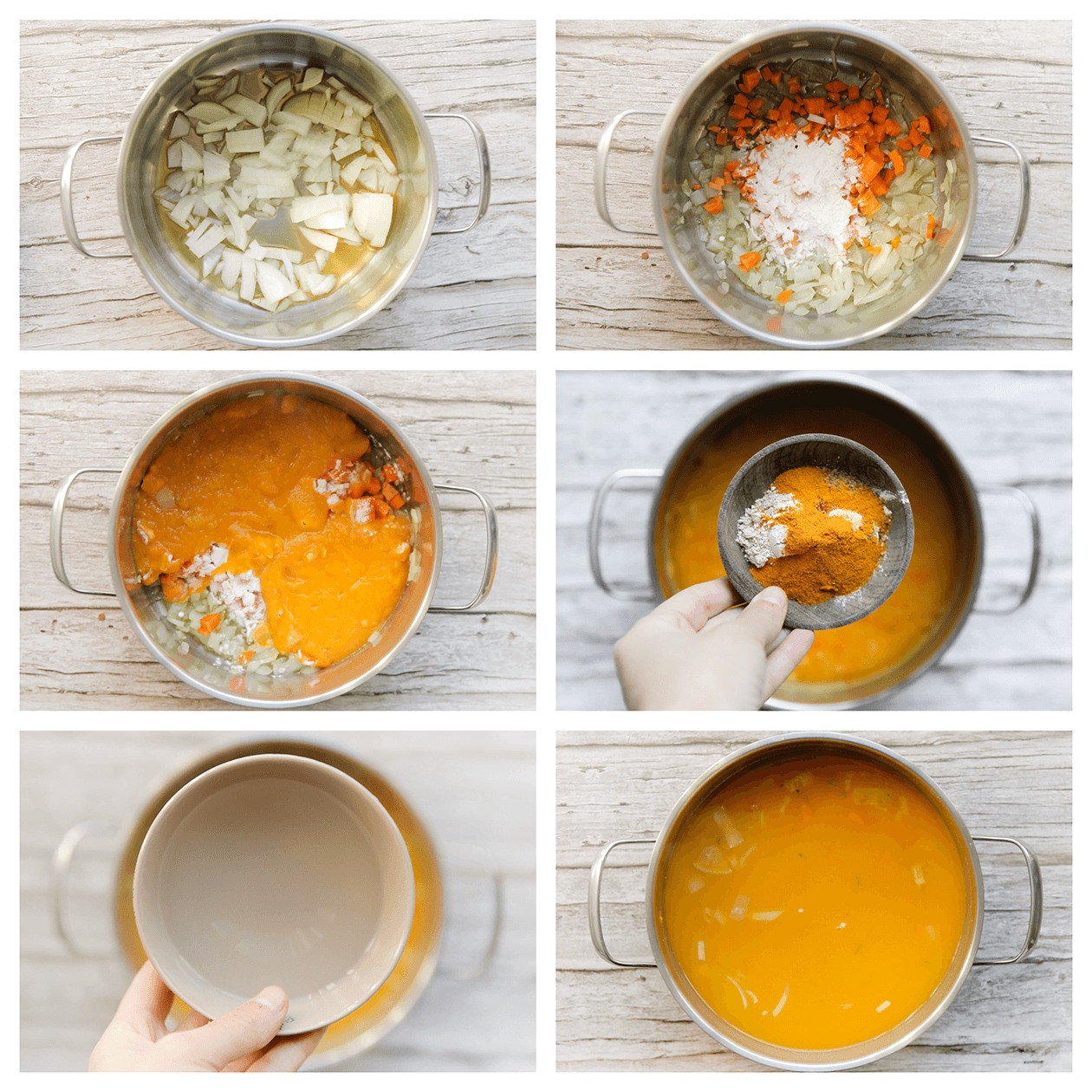 Groenten bakken en koken voor de zoete aardappelsoep