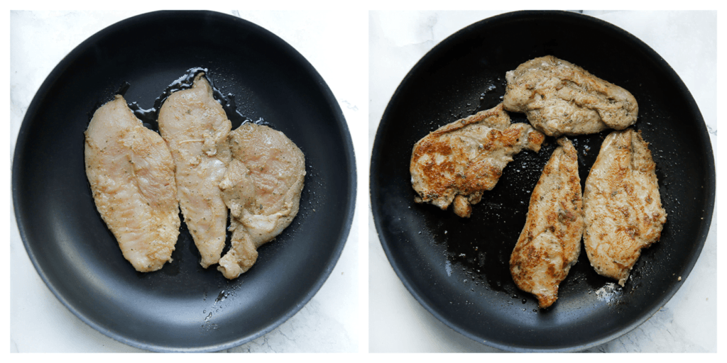 Bak de kipfilet aan beide kanten gaar.