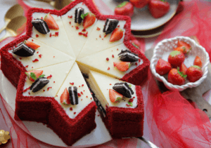 Red velvet oreo ster van Kookmutsjes