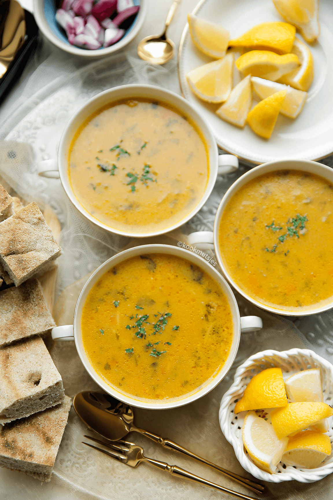 Vissoep met zoete aardappel van Kookmutsjes