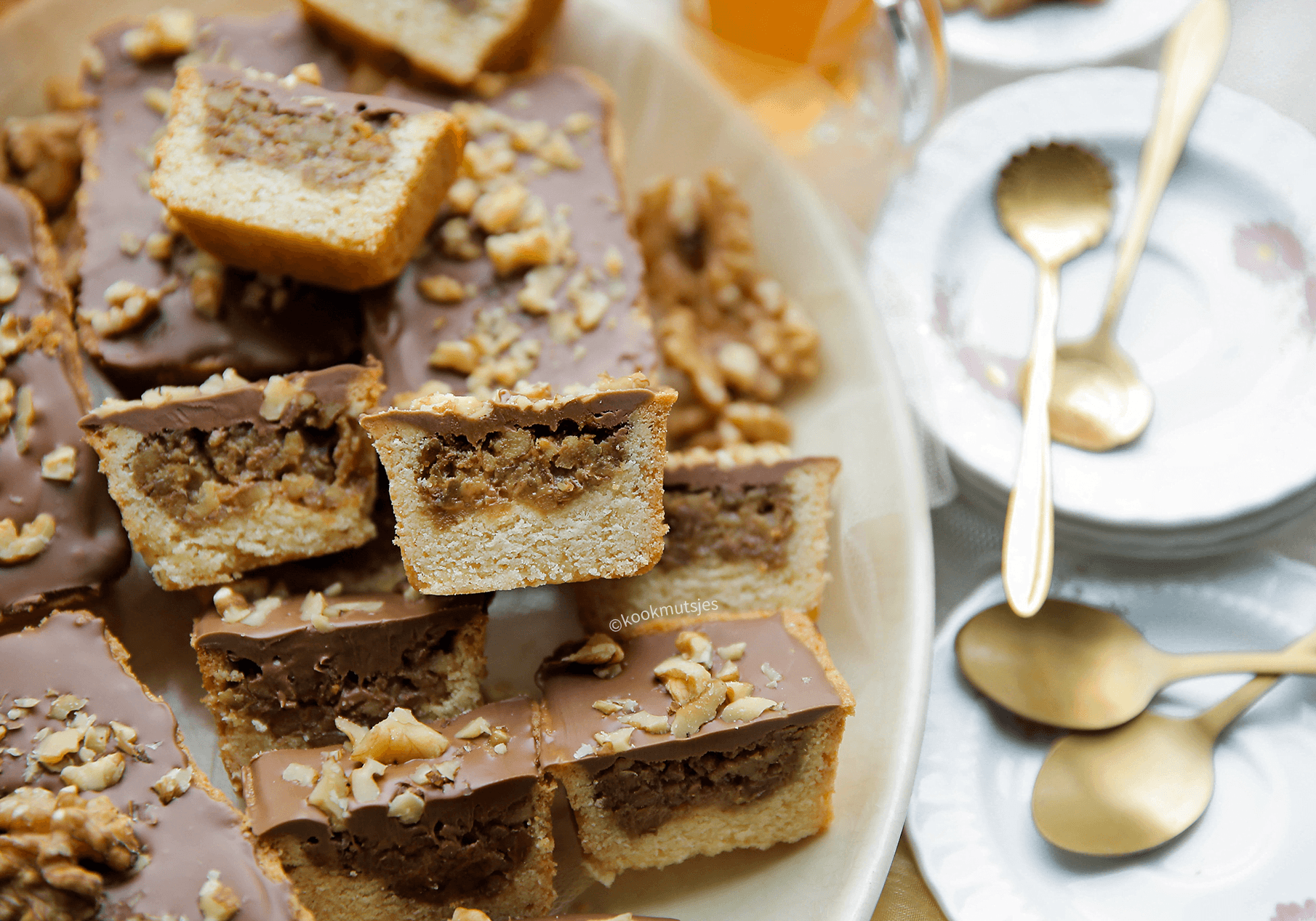 Walnoten chocoladekoek Kookmutsjes
