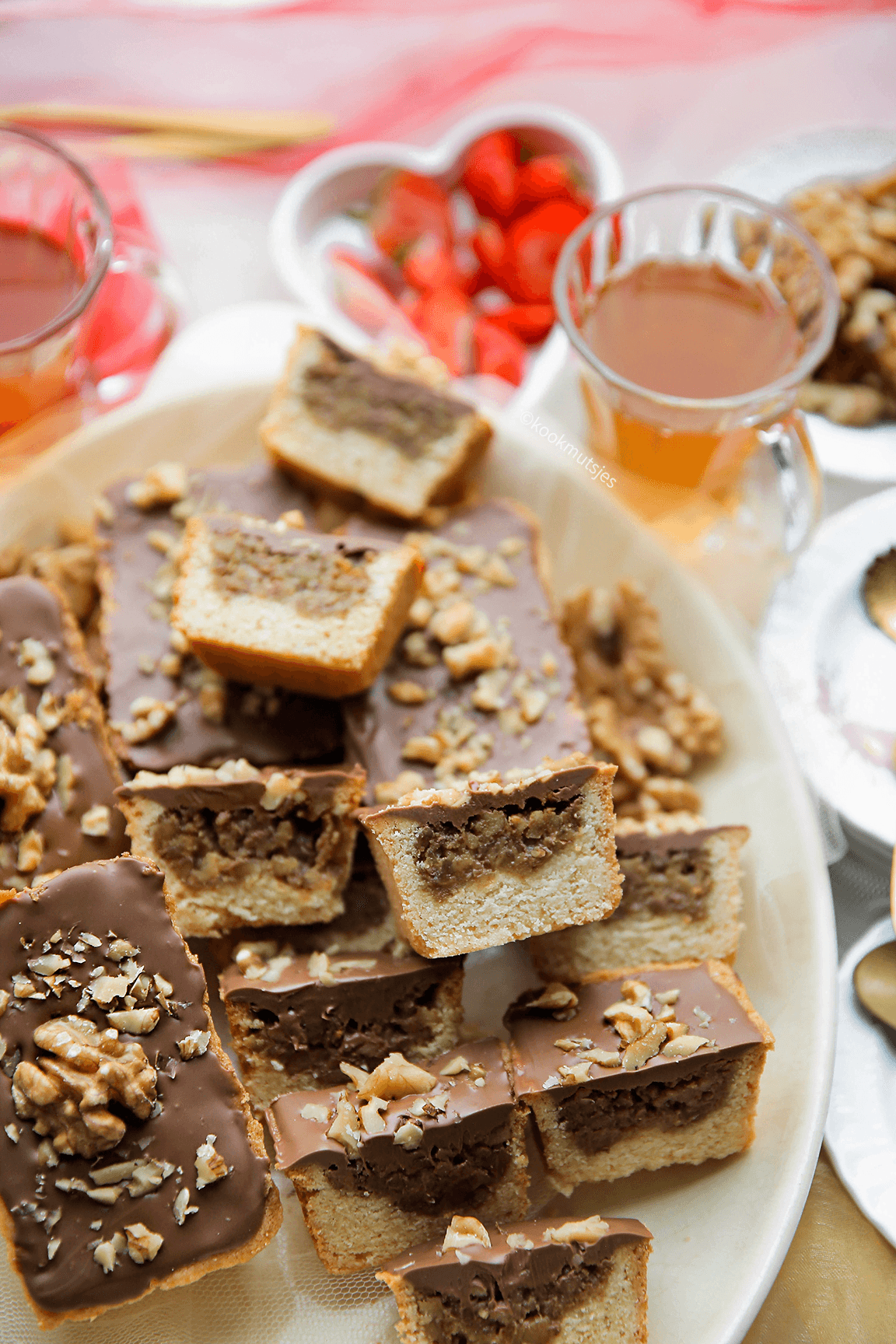 Walnoten chocoladekoek eindresultaat