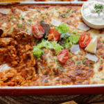 Orzo ovenschotel met gehakt Kookmutsjes