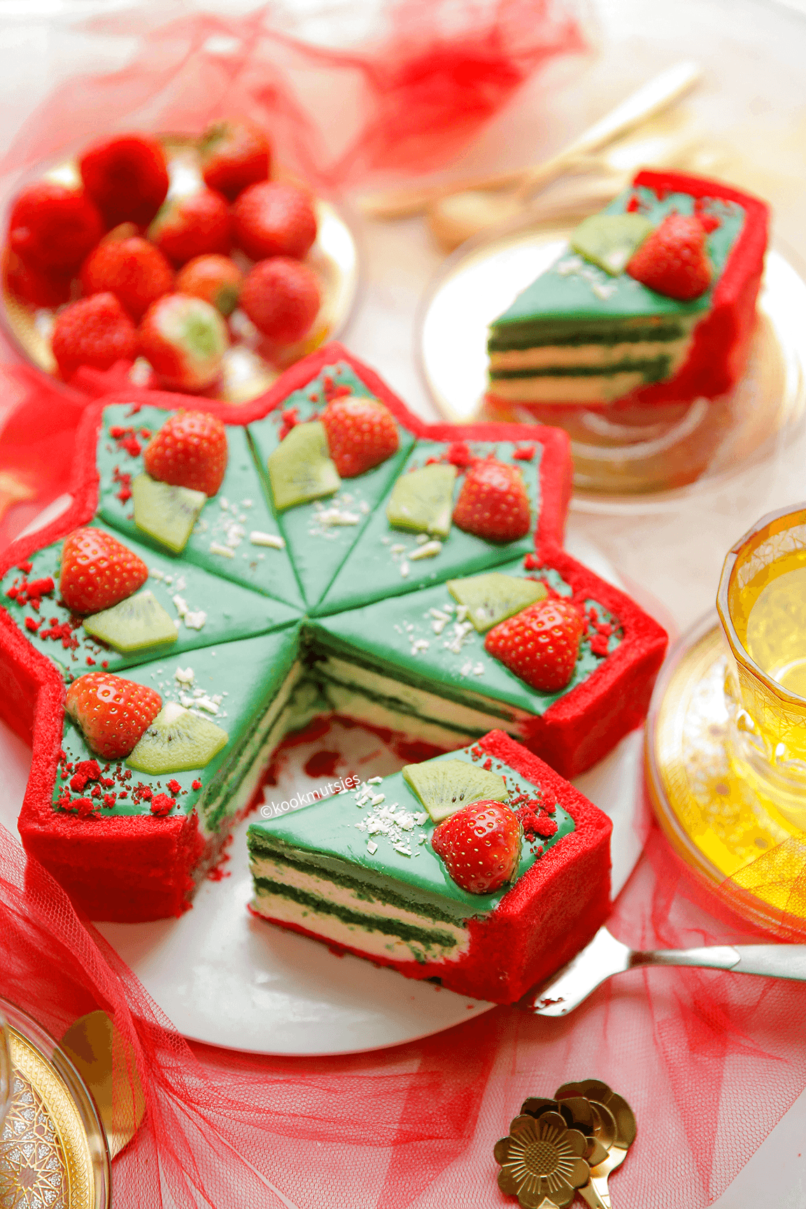 Ster taart Marokko eindresultaat Kookmutsjes