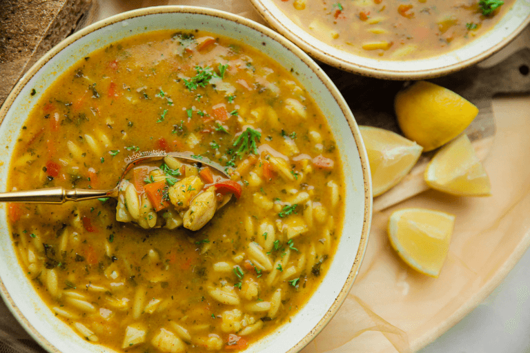 Chorba met vis en groenten