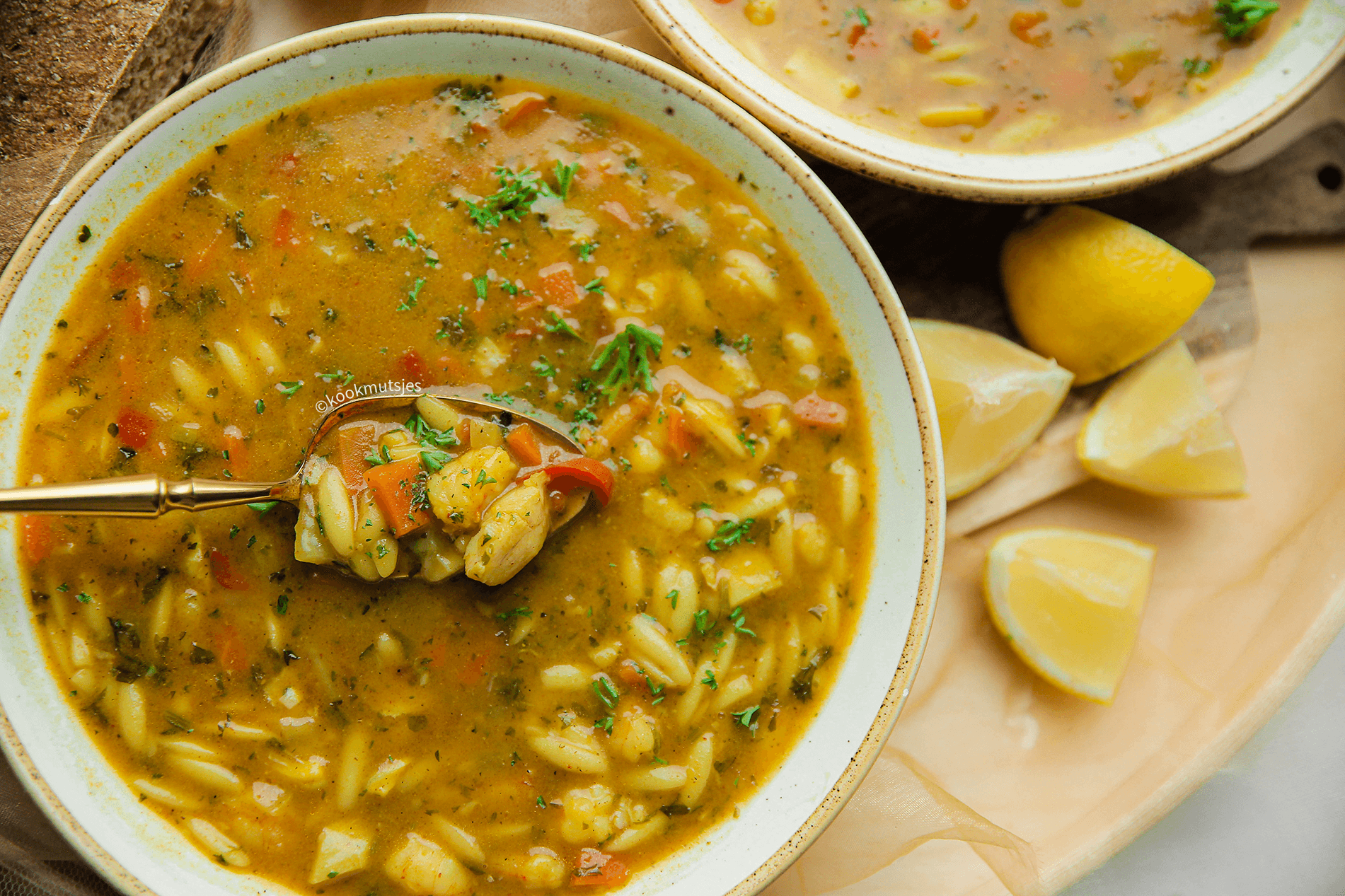 Chorba met vis en groenten