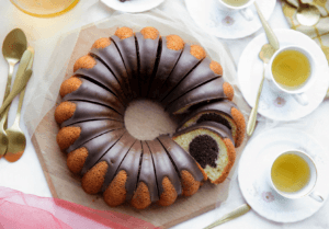 Bananen chocoladecake Tulband Kookmutsjes