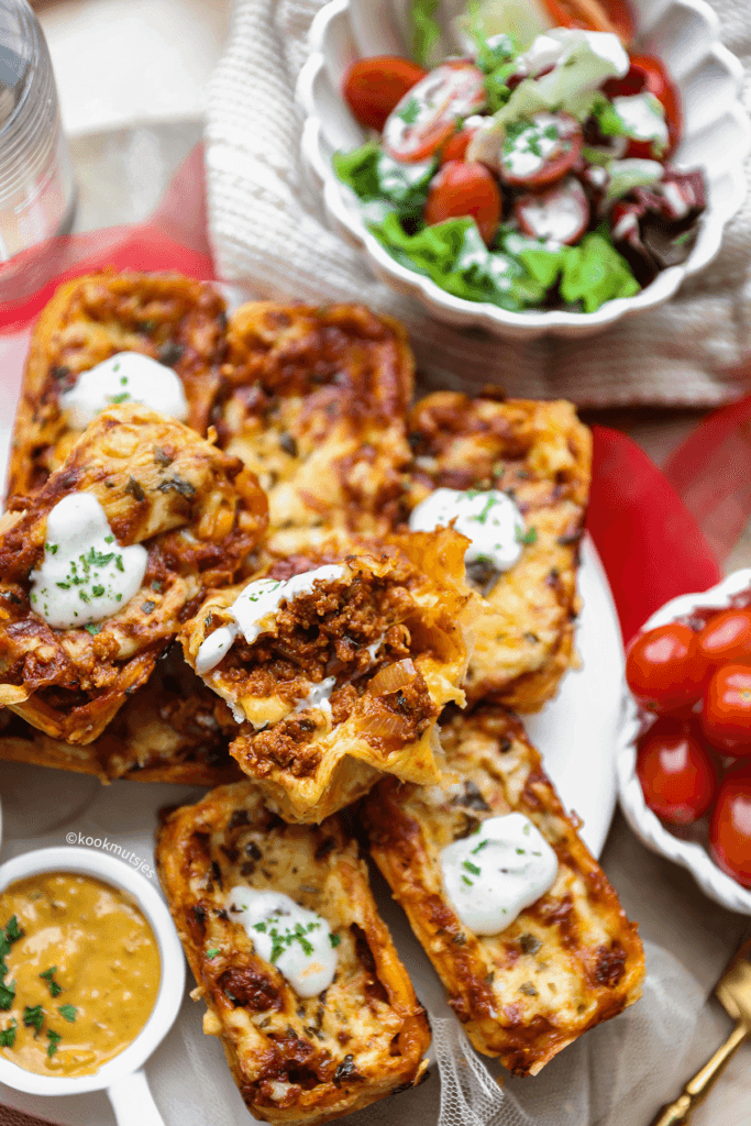 Bladerdeeg hapjes met gehakt eindresultaat Kookmutsjes