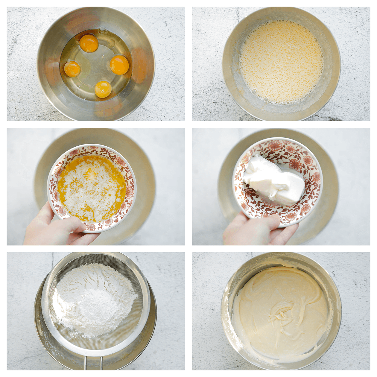 Cakebeslag mixen in een kom