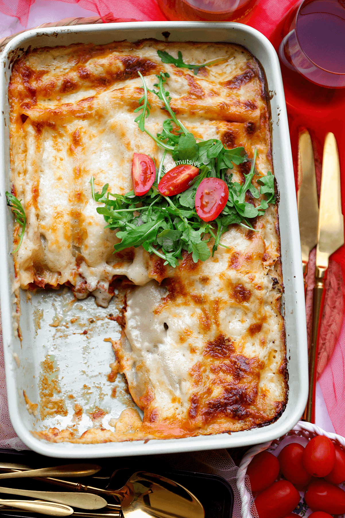 Cannelloni met gehakt eindresultaat