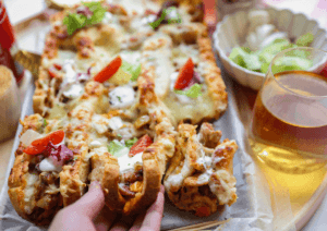 Casino buns with chicken