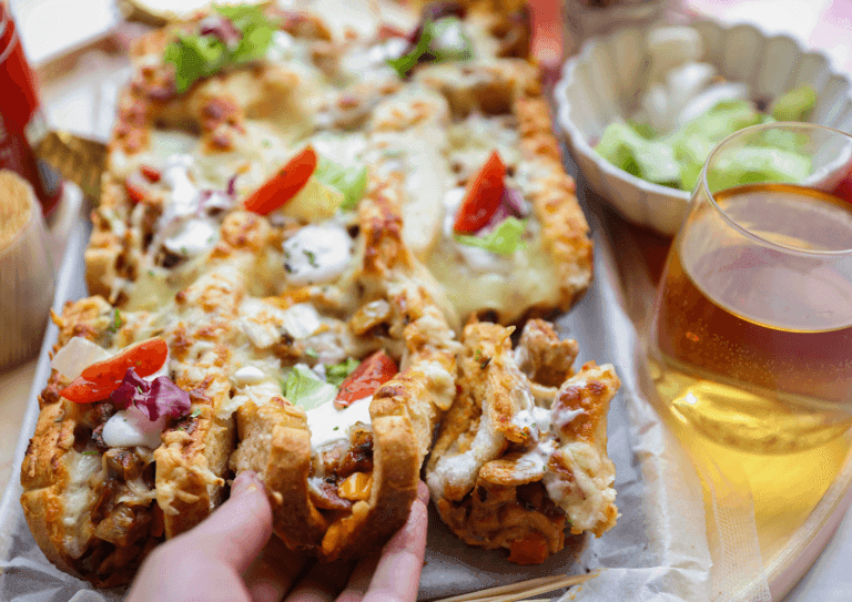 Casino Buns with Chicken from the oven