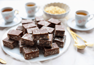 Crispy marmerkoekjes (no bake)