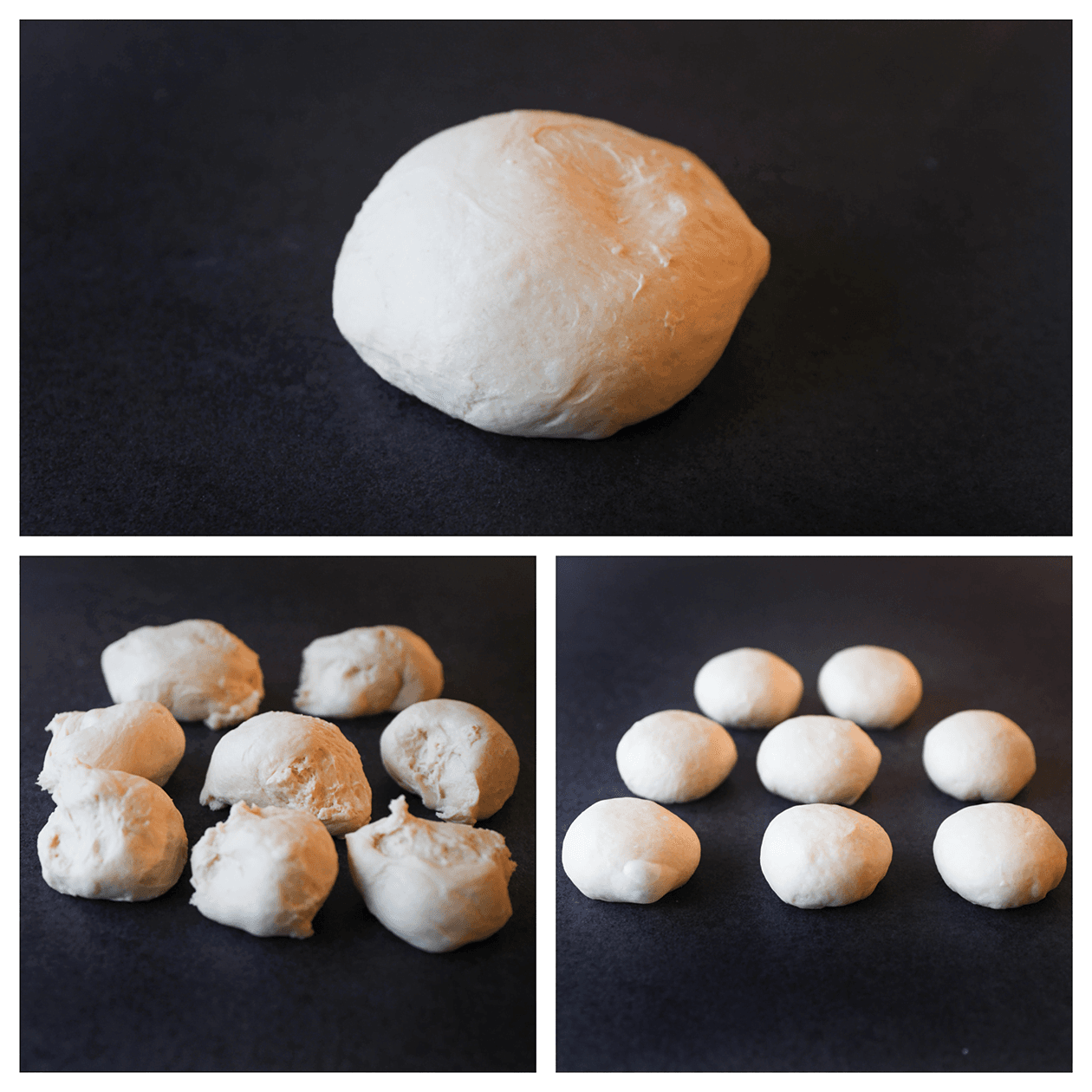 Deeg verdelen in 8 stukken